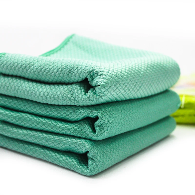 cheap alibaba china products made in china Warp-terry Weft-knitting waffle suede glass-cloth 100%microfiber kitchen towel