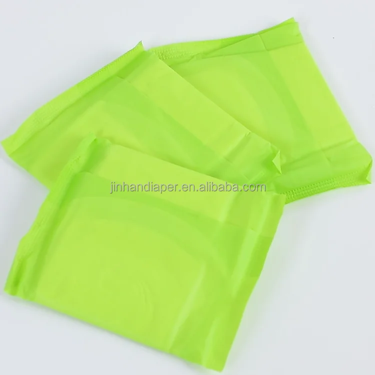 OEM ODM Supplier no brand green strip anion ladies sanitary pads wholesale