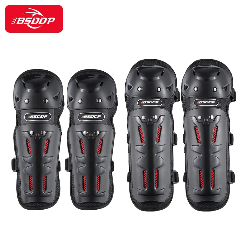 BSDDP 4pcs Knee Protection Bike Crash Protection Leg Motorcycle Riding Outdoor Equipment