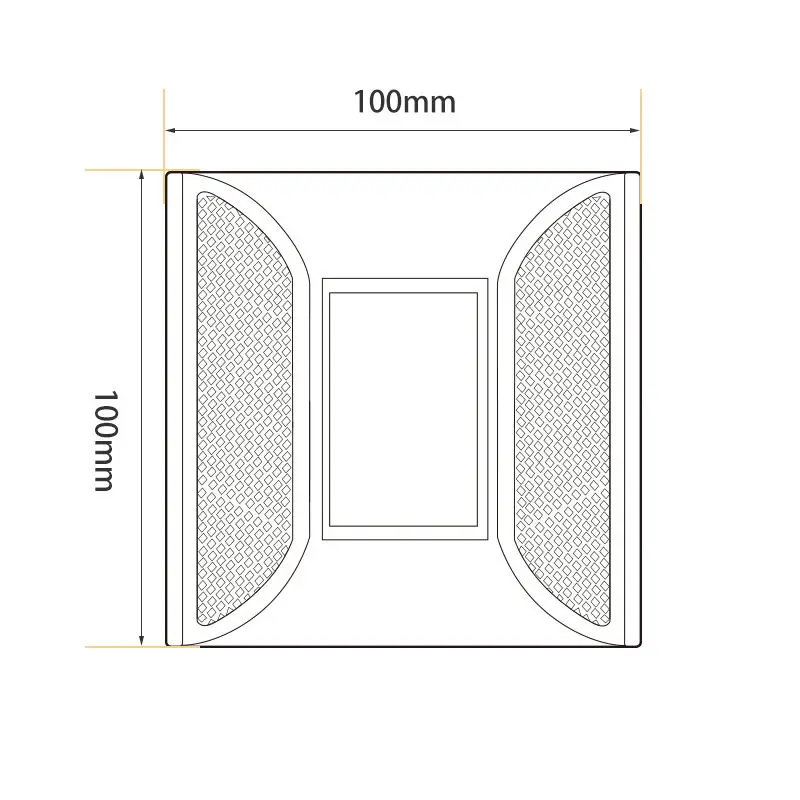 ItalyPlastic Led Reflector Round Heavy Duty Plastic Cat Eye Reflective Road Stud  Reflector Supplier