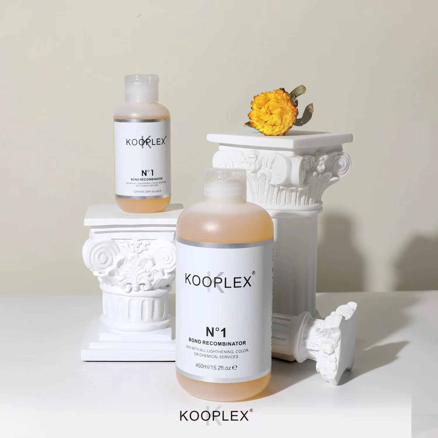 Wholesale Private Label Kooplex N1&N2 Hair Treatment 450ml Packing In Big Bottle