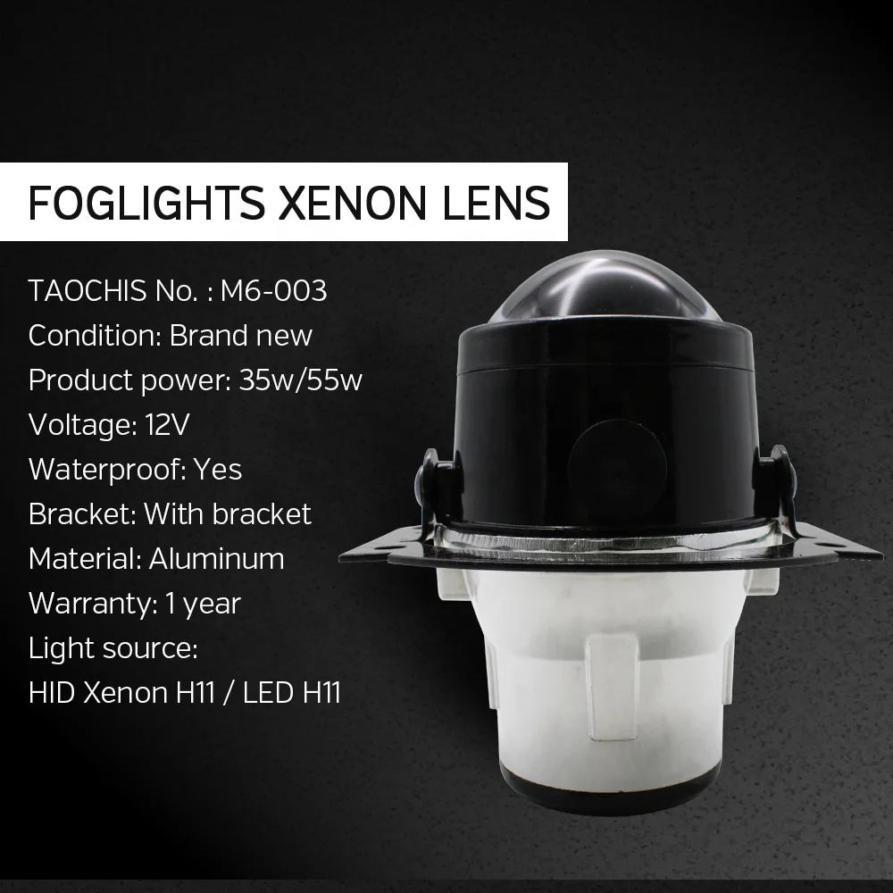 
TAOCHIS Car-styling 2.5 fog lamp Bi-xenon projector lens dedicated For MITSUBISHI LANCER SPORT BACK H11 hid xenon light bulb 