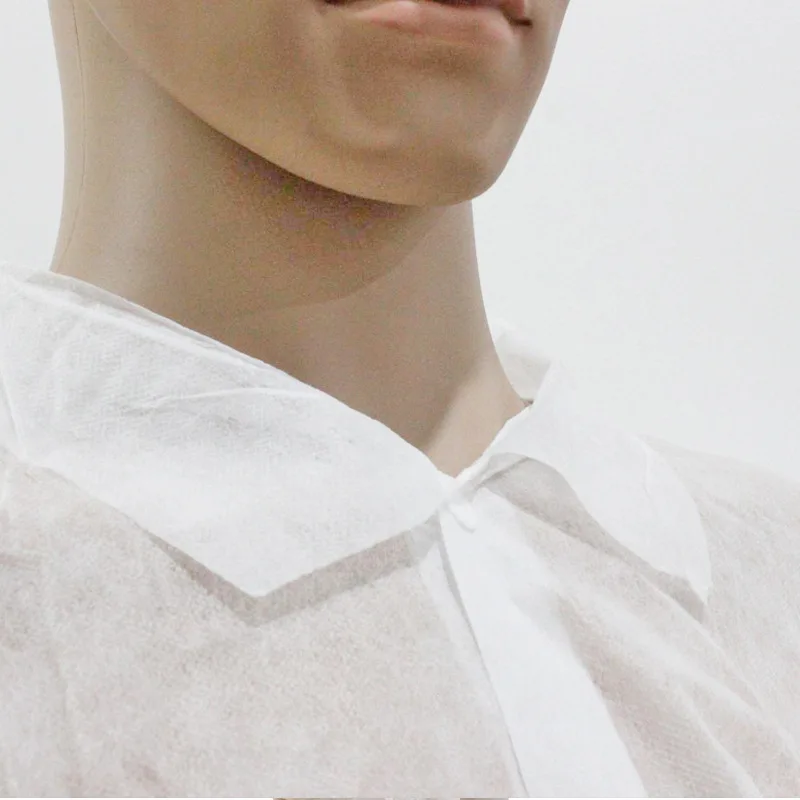 
Custom Medical Lad Coat Disposable PP White Isolation Gown Coats 