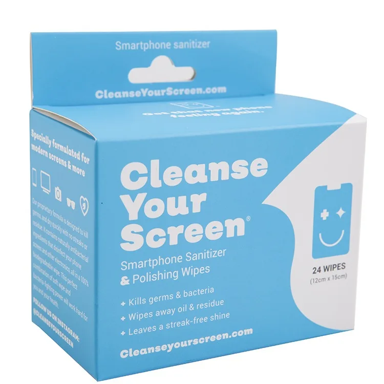 
individual pack screen wipes glasses wipes cell phone wipes 