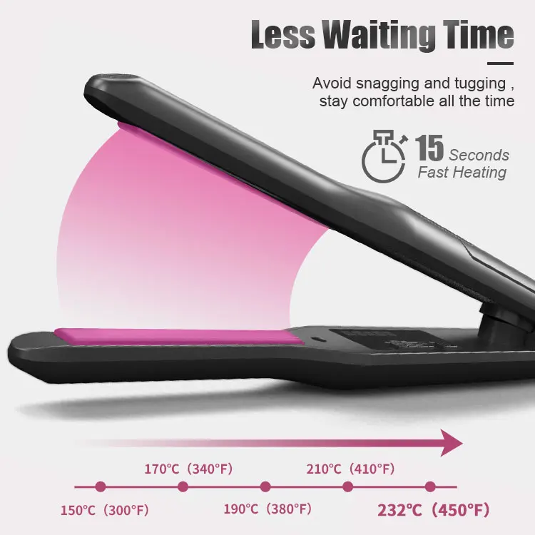 
Newest Professional Mini Flat Iron Hair Straightener Private Label Ionic Straighteners Hair 3/10 Flat Iron 