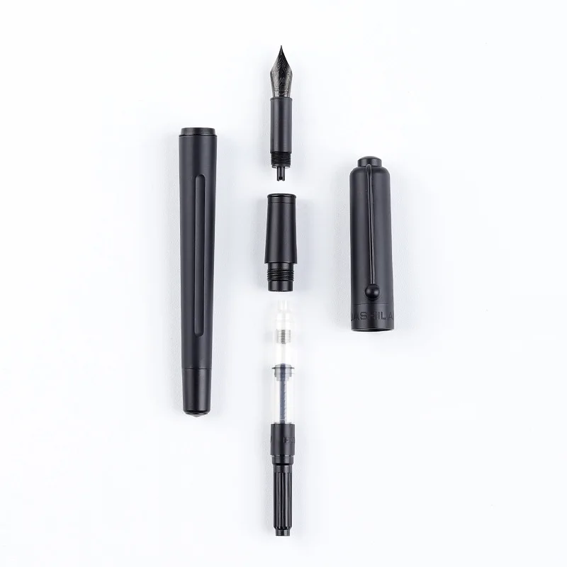 High quality Custom logo Luxury China executive classic calligraphy pen promotional Oem black metal fountain pen