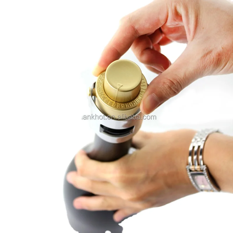 Thankhot Reusable Eco-friendly Stainless Steel Camping Vacuum Bottle Stopper Sparkling Wine Sparkling Custom Logo Champagne