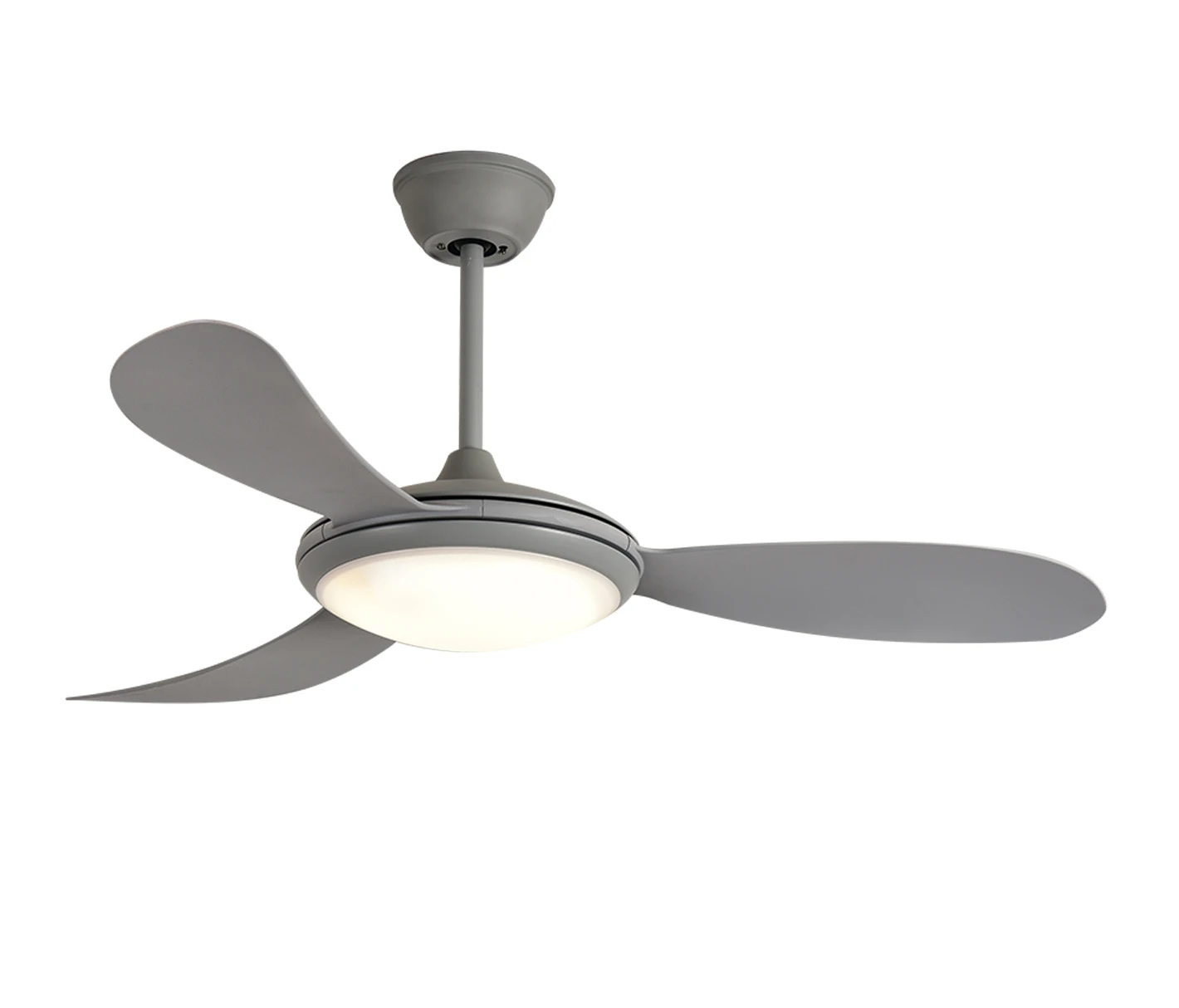 
White Modern Style Indoor sleek bedroom ceiling fan with light living room ceiling fan with light 110v 