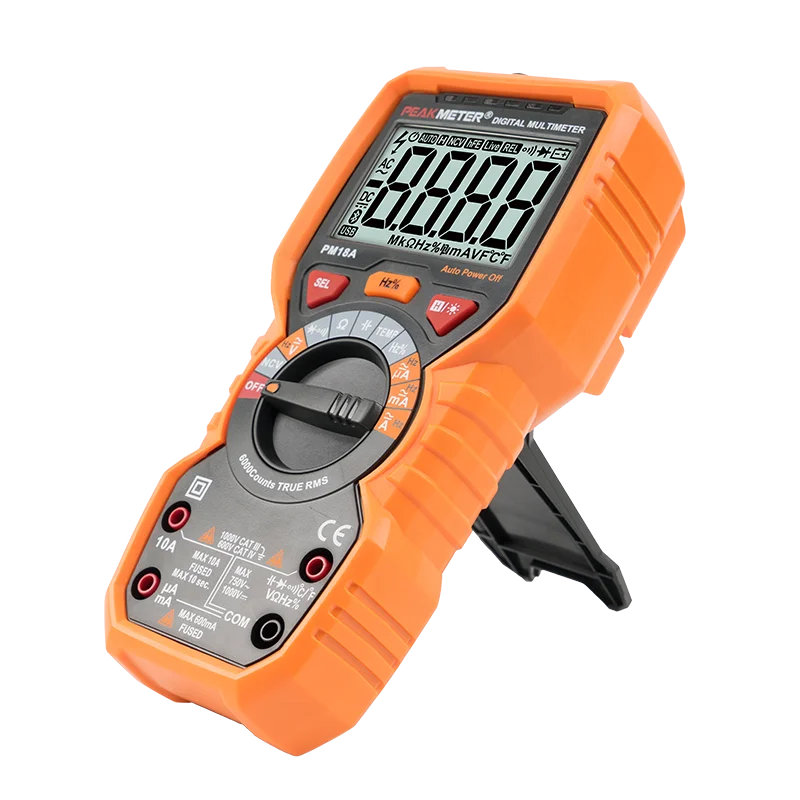 China manufacturer  Frequency Measurement Electrical Multi Tester Dc Current auto range Multimeter Non - Slip