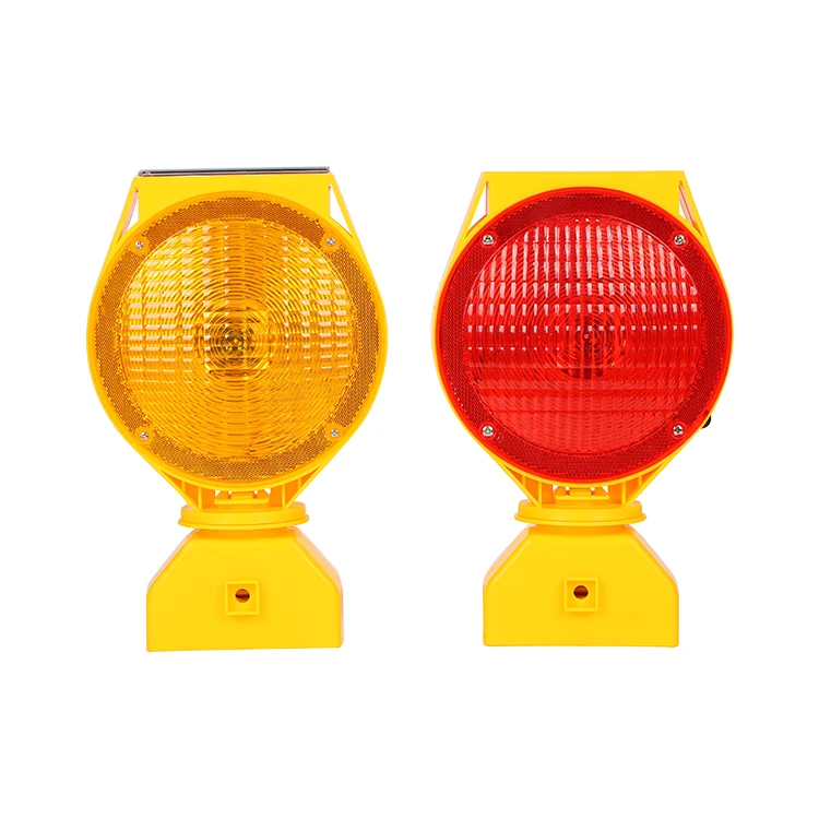 High Visibility Flashing Solar Powered Traffic Cone LED Barricade Light