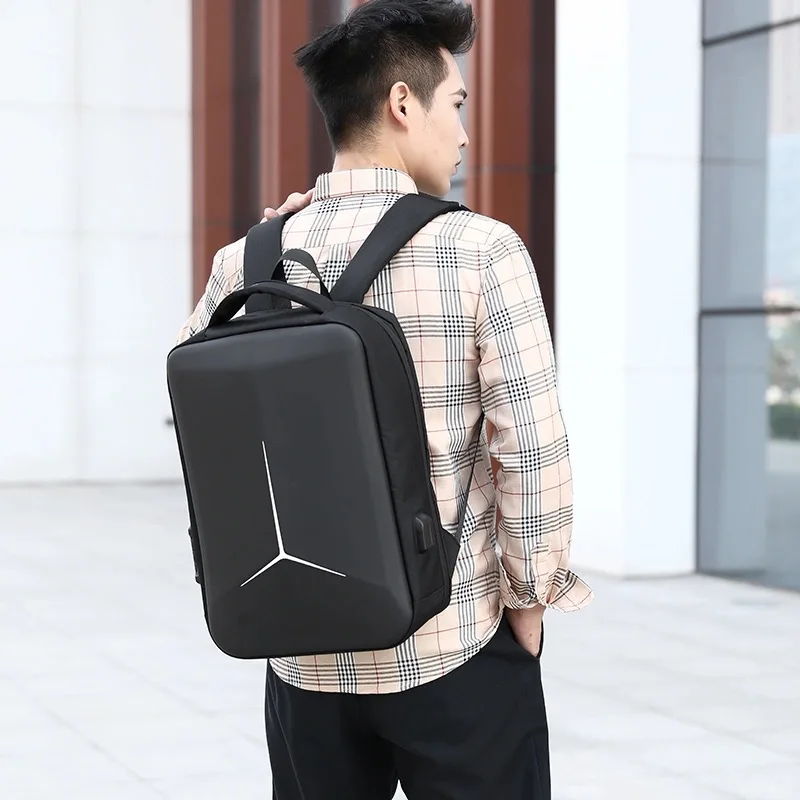 anti theft waterproof men backpack for laptop with usb charging port durable travel college school computer bag for men women