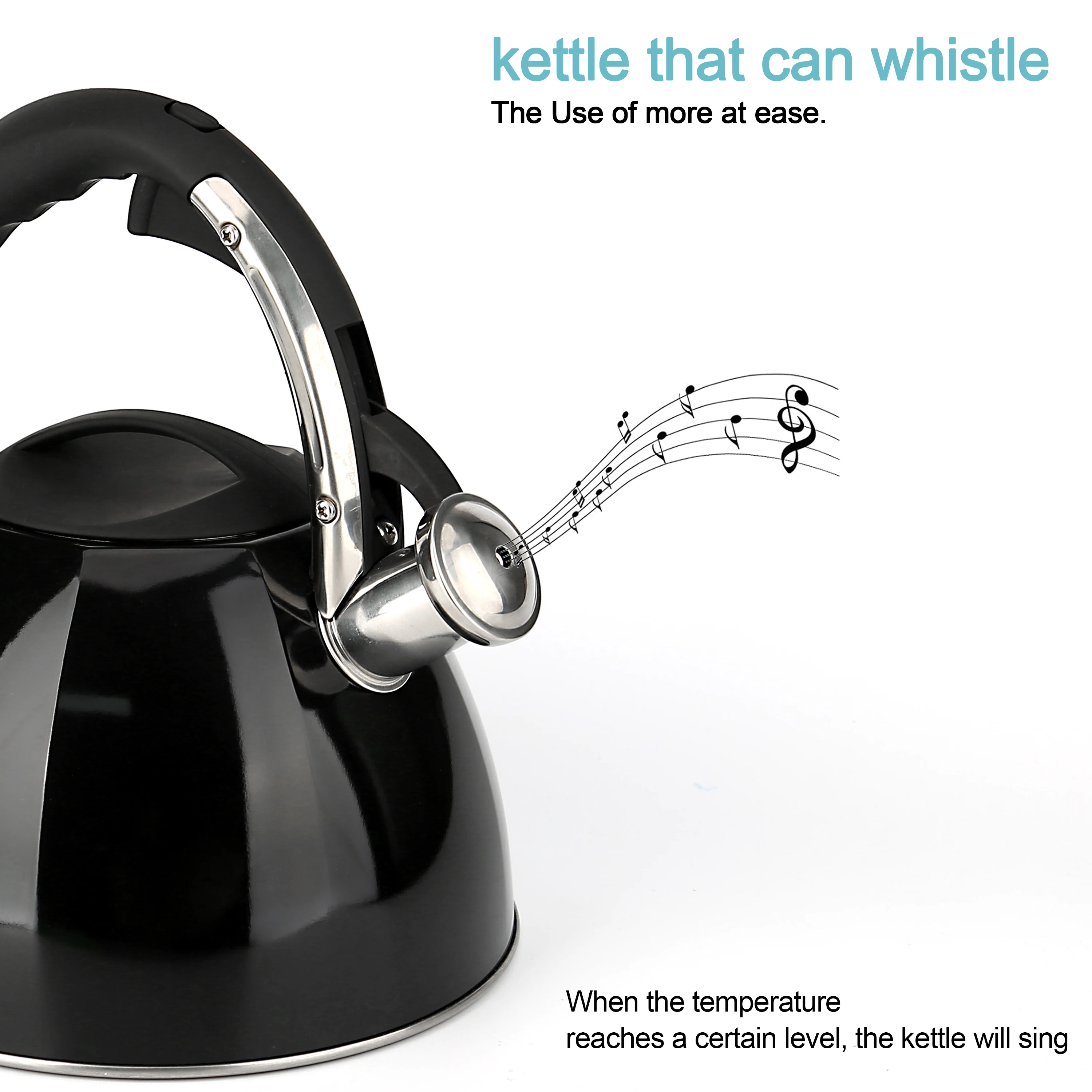 Winteam premium whistling tea kettle water boiler perfect preparing hot water fast for coffee a Pot of Tea