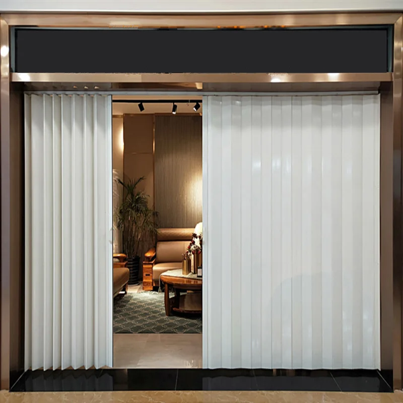 Cheap Polycarbonate Aluminum PVC Sliding Door Plastic Accordion Doors