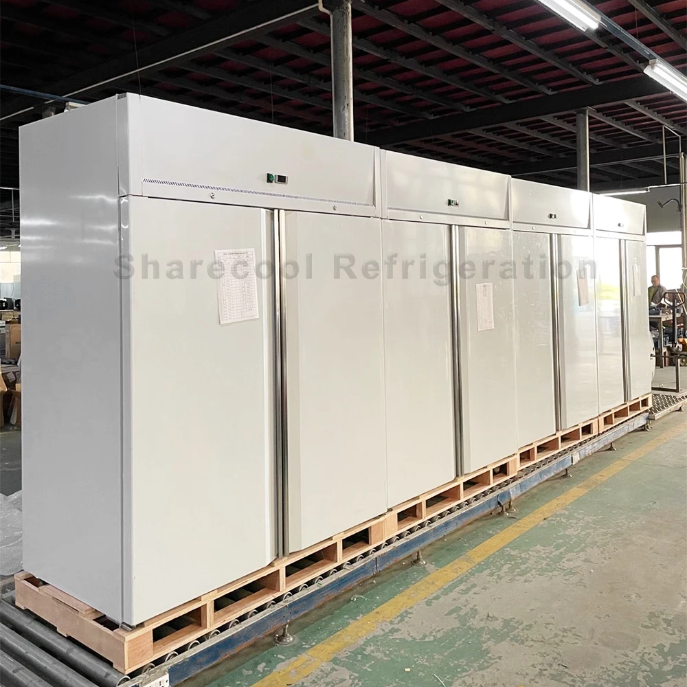 2 Door Restaurant Stainless Steel Commercial Upright Freezer