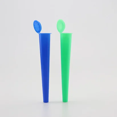 98mm 110mm Cone shape plastic pre roll tubes child proof plastic tube packaging