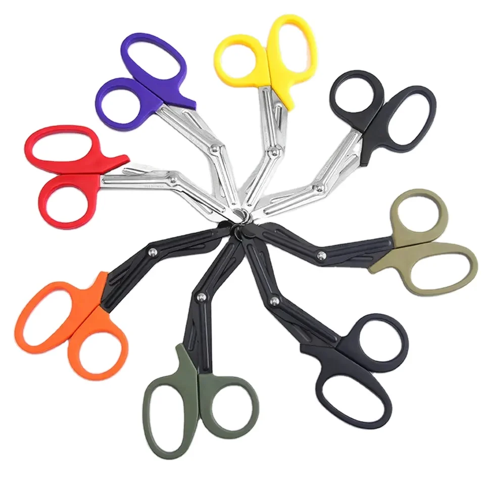 Custom Stainless Steel Bandage Scissors Medical Trauma Shears Medical Disposable Scissors for Nurse
