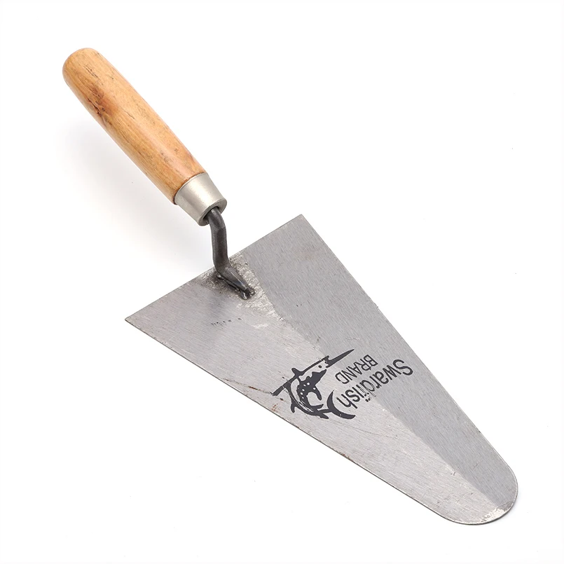 Новейшие продажи, строительные инструменты индивидуального размера, лезвие из углеродистой стали, деревянная ручка, мастерок для кирпичной кладки