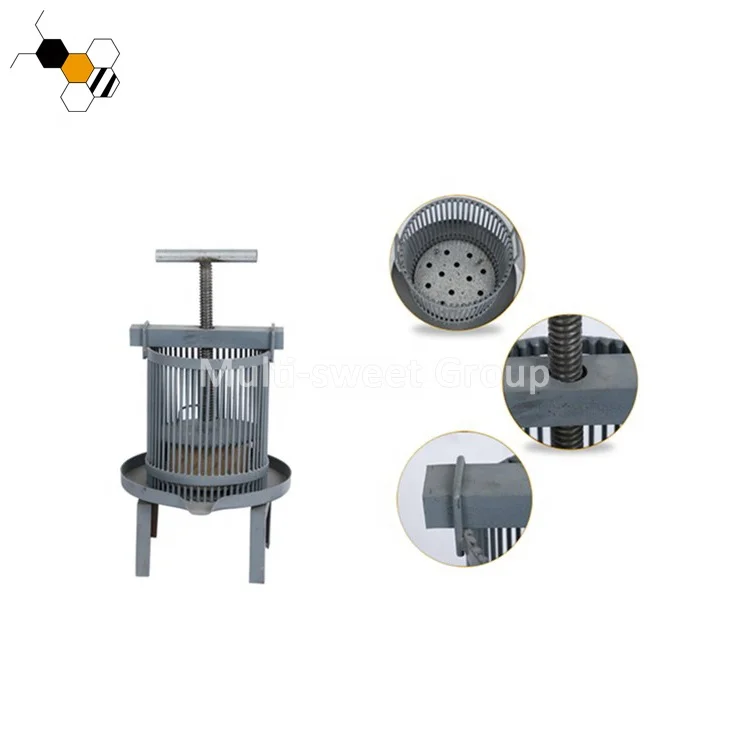 Galvanized Manual Honey Bee Wax Press Machine For Beekeeping