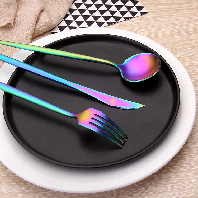 
High Quality 4Pcs Portugal Eco Friendly Cutlery Stainless Steel 