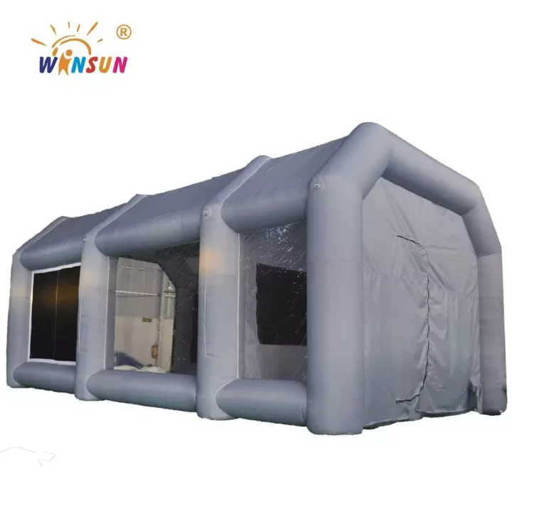 Portable inflatable giant car workstation spray paint booth tent spray painting booths for cars
