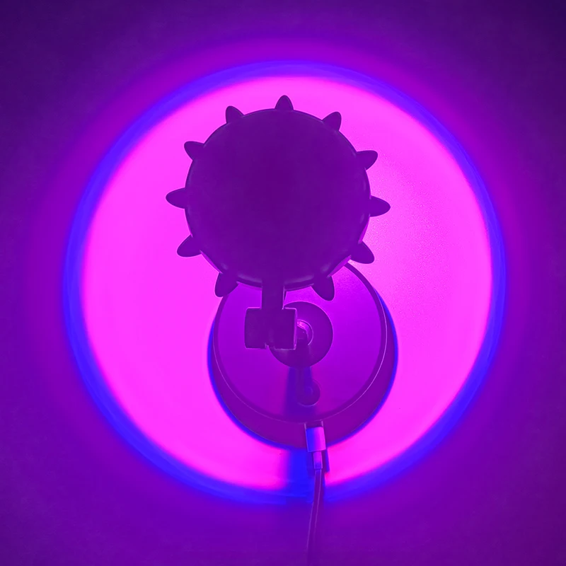 LAMHO hot sell  Modern Sunflower RGB Sunset Projecor Lamp Sunset Projection Light Led Sunset Light Lamp