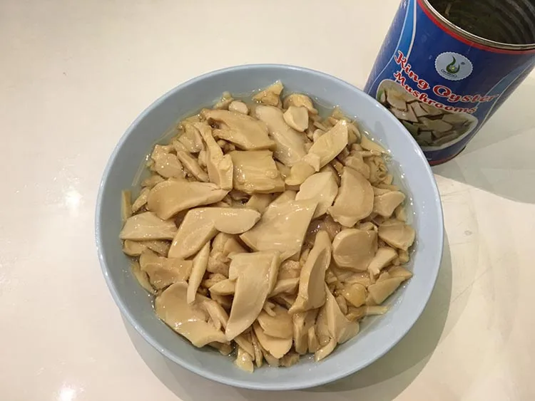  Good Quality Canned King Oyster Mushrooms Sliced Food Stuffs And