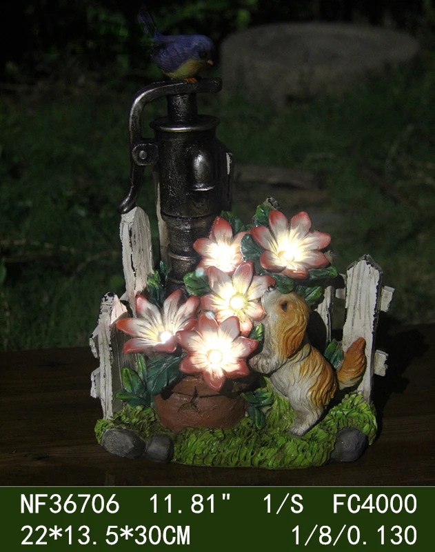 new design outdoor solar led lighting garden decorative flower pot and planters