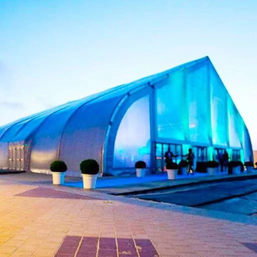 500 People Aluminum Permanent Transparent Glass Marquee Wedding Party Tent