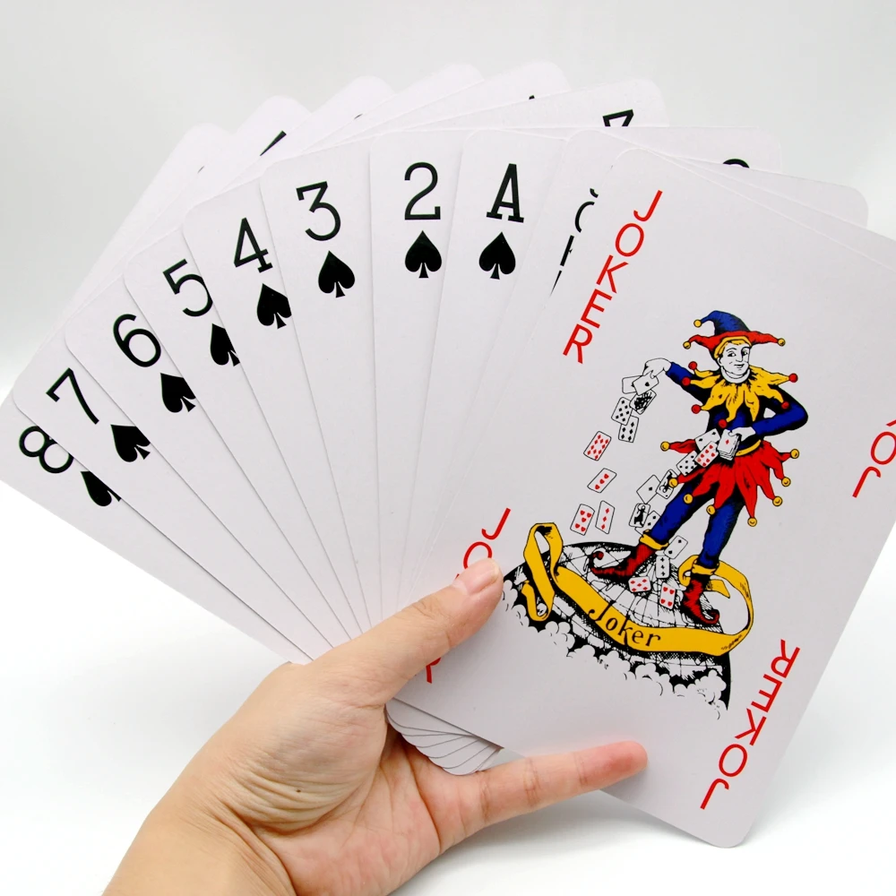Hot sale Factory price cheap wholesale bigger playing cards custom high quality poker