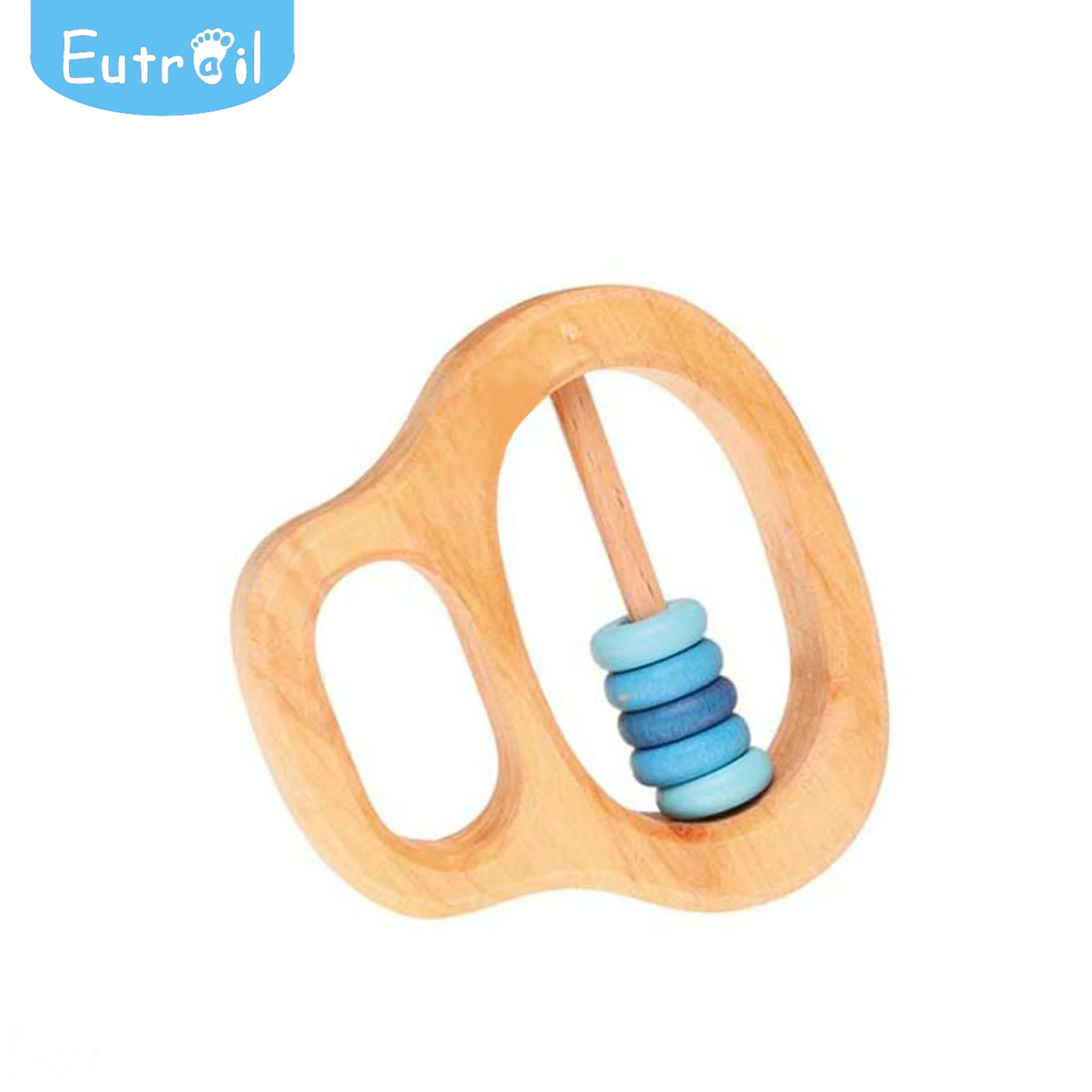 Wooden Toys Smooth Touch Baby Rattle