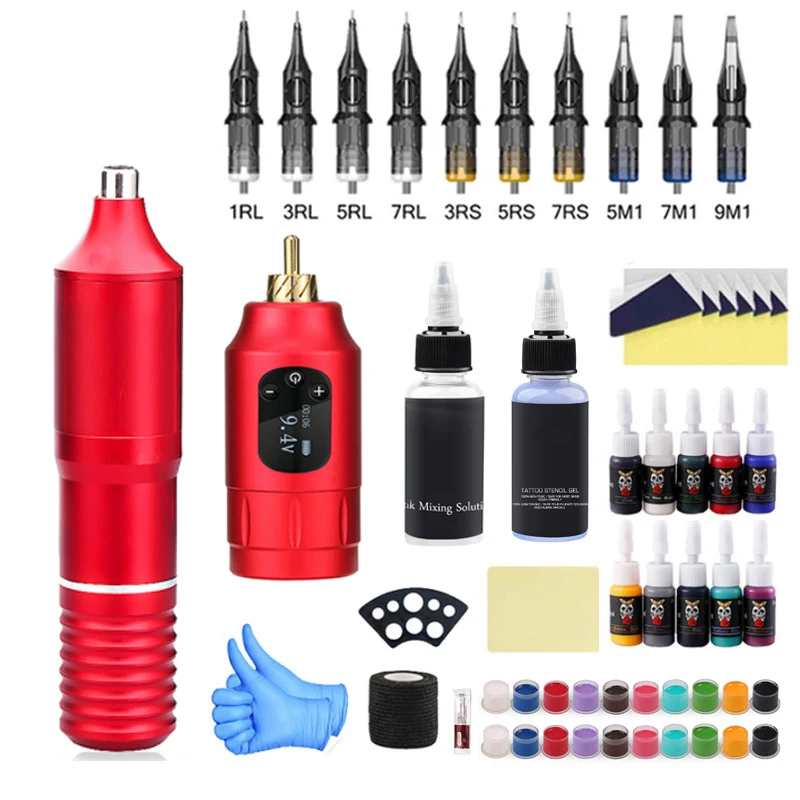 New Arrival High Quality Tattoo Machine Set Wholesale Professional  Full Set Complete Tattoo Machine Kit