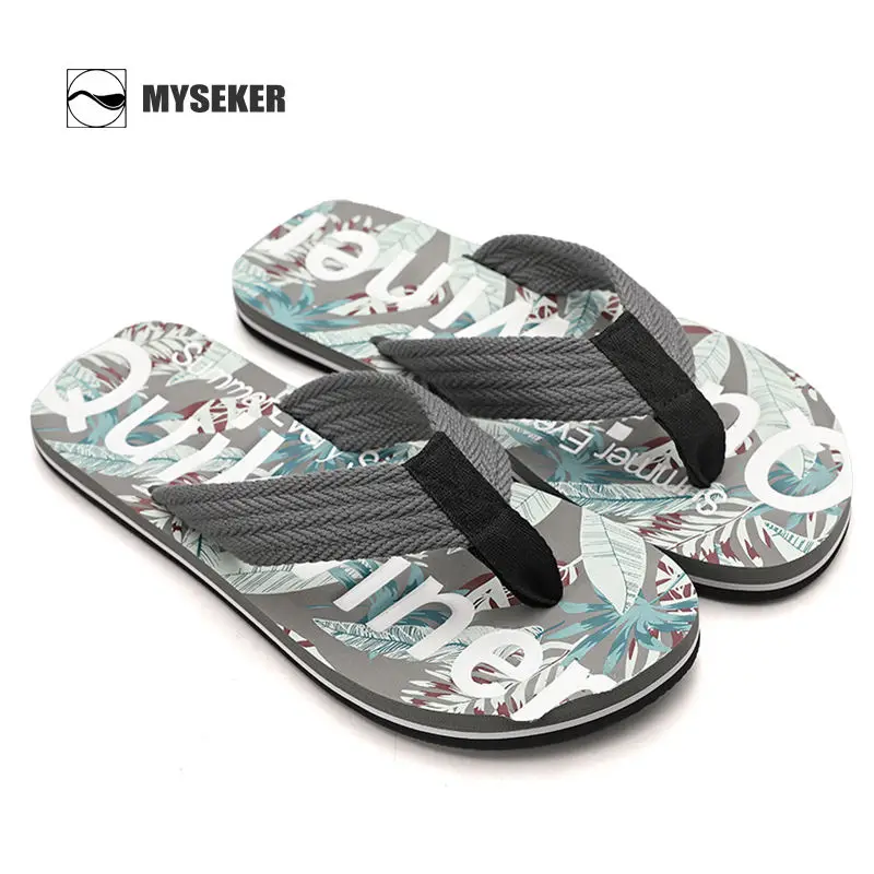 Korean Shoes for Women Myseker Supplier Hot Sales Beach Outdoor Men Flip Flops Summer Slipper Safety Shoes for Women