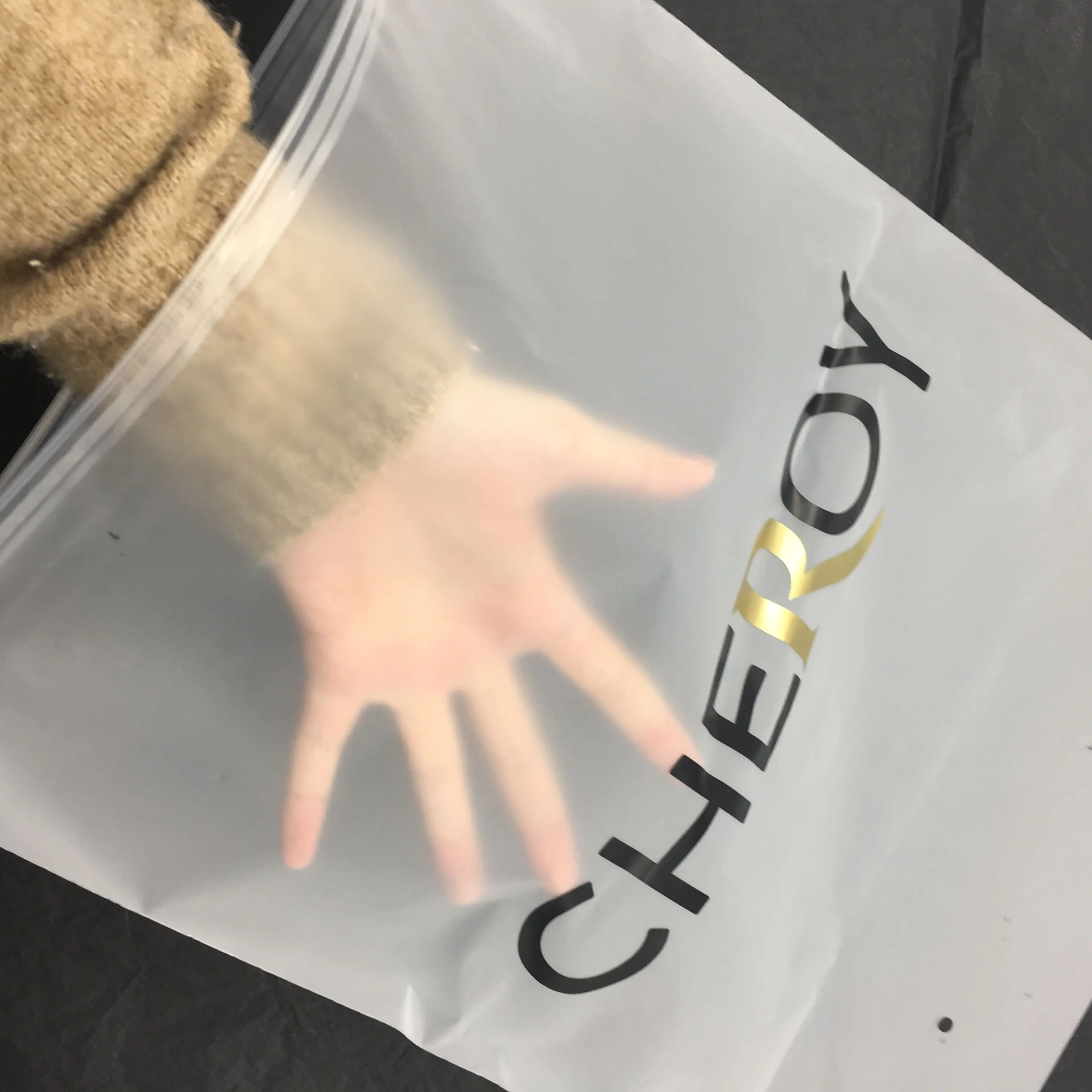 Hot Selling Product T Shirt Packing Zipper Bag Custom Own Logo Zipper Bag Frosted Plastic Packaging Bag
