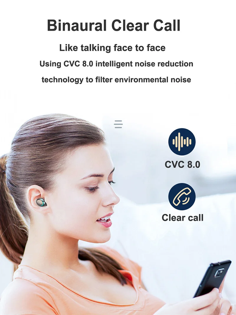
Dropshipping 2020 Hot selling wireless sound hifi earphones earbuds headphone headset 2 in 1tws amoi F9 with power bank 