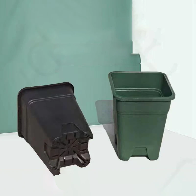 DD3178 Small Nursery Pot Plastic Thick and Sturdy Seed Propagation Planter Start Germination Pot Square Nursery Seedling Pot