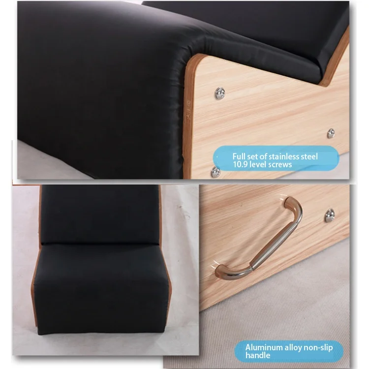 Wholesale High Quality Wood Pilates Reformer Fitness Equipment Barrel Set  Spine Instrument Set Spine Corrector For Yoga