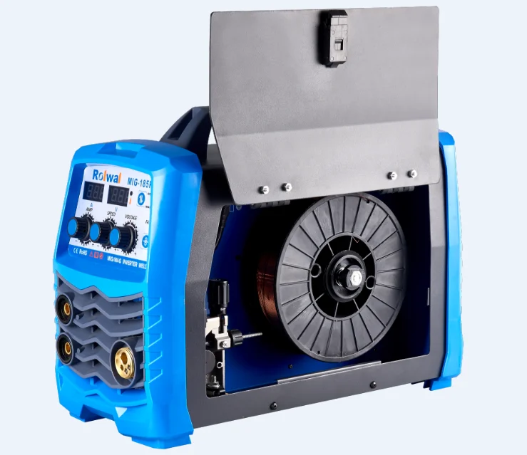 Rolwal Portable IGBT Gas Gasless Inverter Arc Co2 Soldadora Mig Mag Welding Plant Welder Machine 185 Amp 205 amp MIG Welders