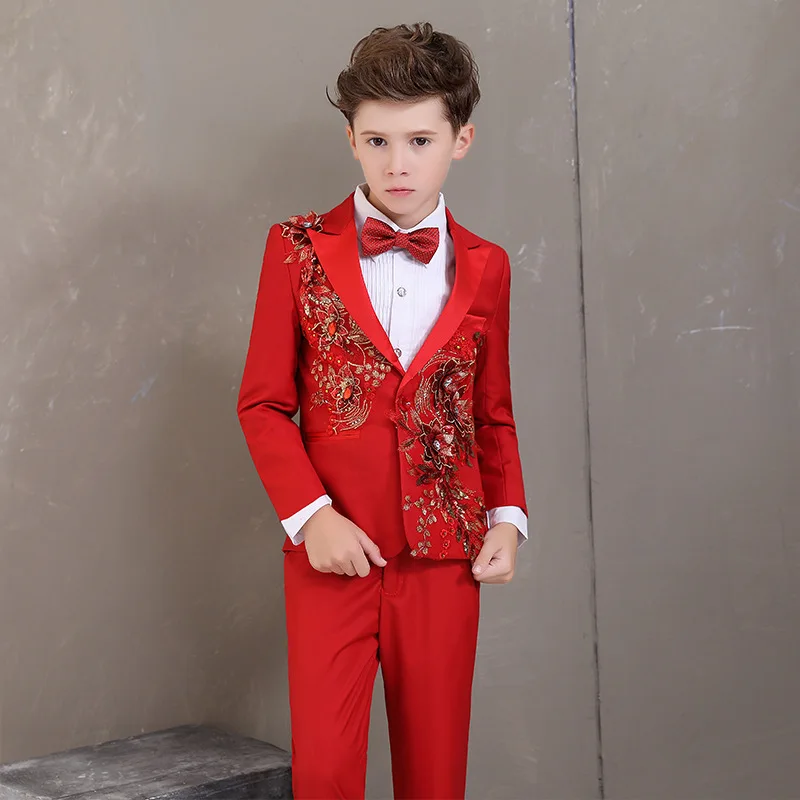 
Boys Blazers Suits for Weddings Party Suits Formal Wear Children Clothing Set 