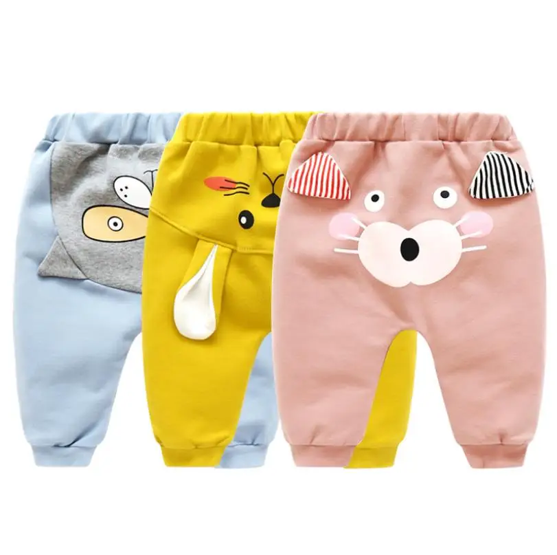 
Best Selling Autumn Baby PP Pants Outwear High Waist Comfortable Newborn Baby Trousers 