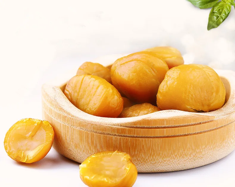 Лидер продаж на Amazon, очищенные запеченные каштановые жареные сушеные каштановые орехи, закуска, оптовая цена