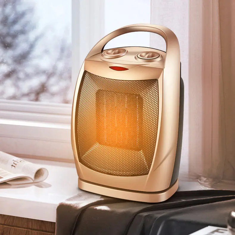 New Desktop 1500W Electric Small Space Heater Fan  Mini Heater Household PTC Heating  Portable Small Space Heater