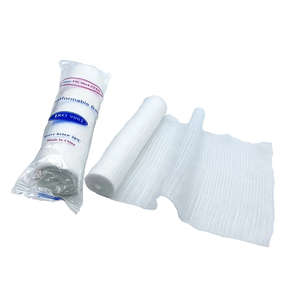 Medical PBT Elastic Bandage Conforming  First aid Emergency Bandage Heavy Type / Light Type PBT