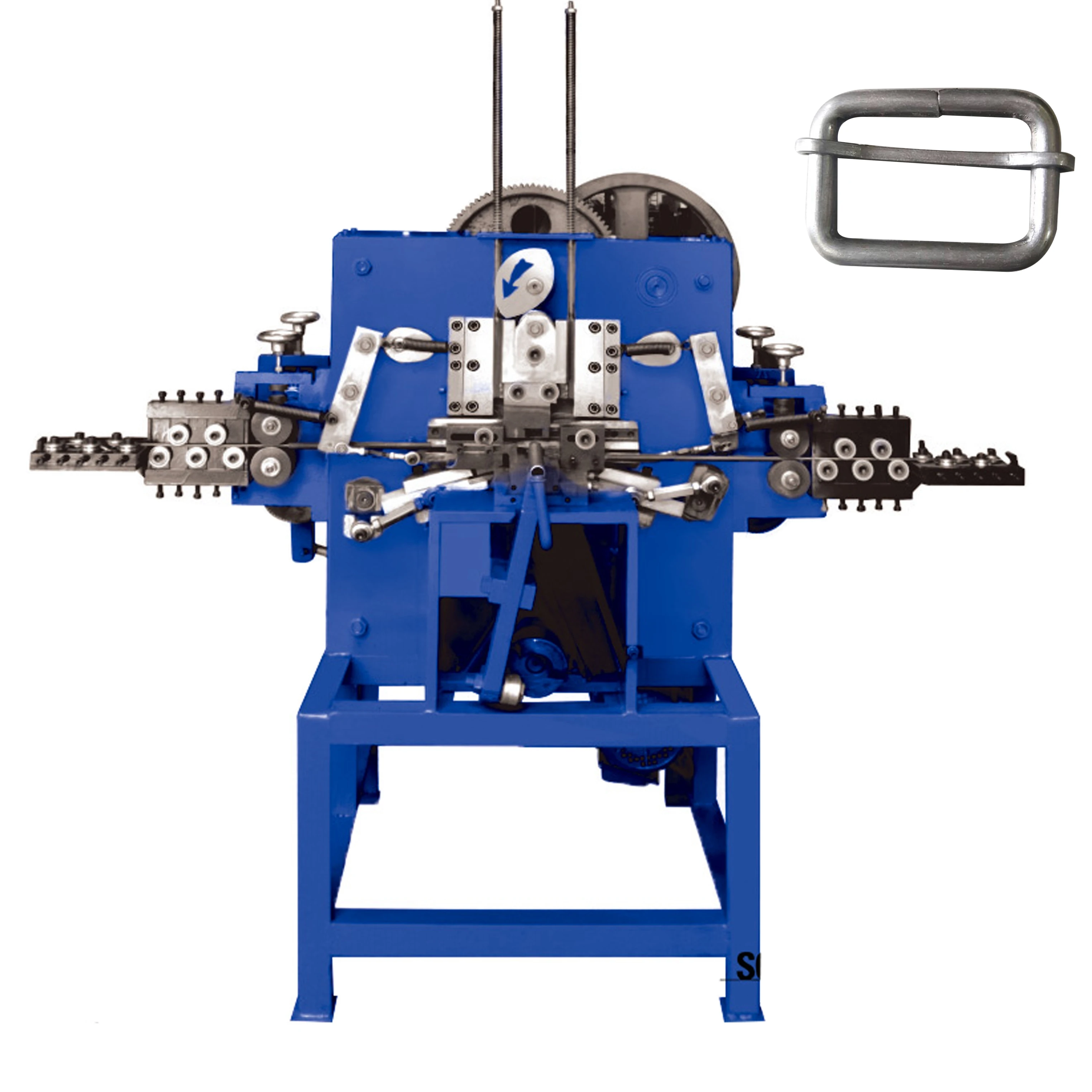 Automatic Mechanical  Luggage Accessories Buckle Making Machine metal steel strapping belt buckle making machine