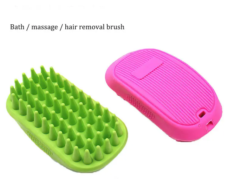 Pet bathing gloves made of soft silicone material