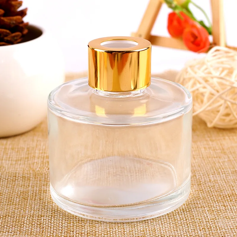 Hot sale 100ml empty round shape reed diffuser glass perfume bottle