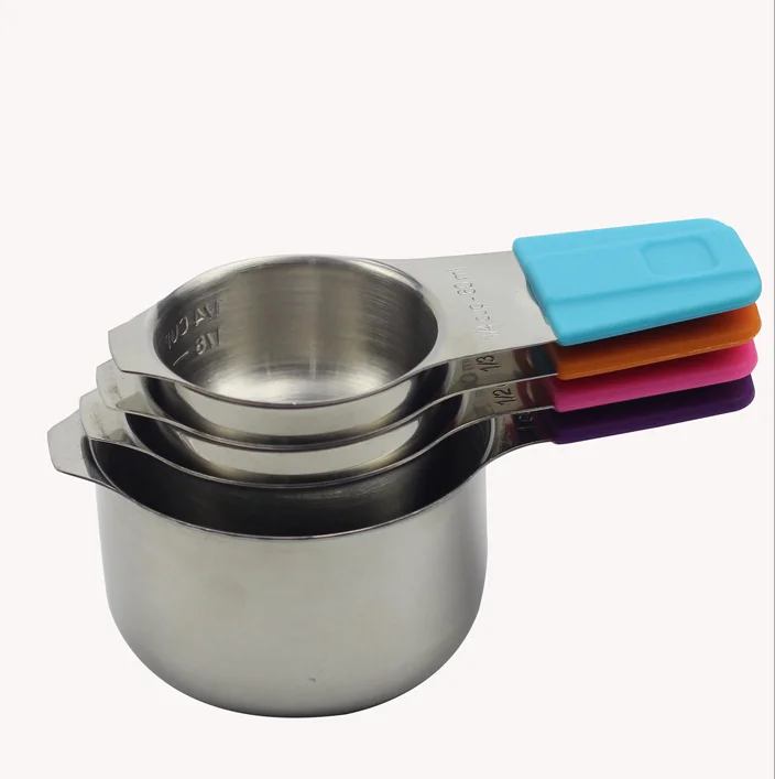 Measuring Cups  Spoons  Measuring Cups  Stainless Steel Dry Liquid Ingredients Stackable cooking baking kitchen tool
