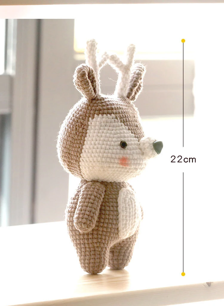 Creative Cartoon Knitting Handmade Doll Diy Material Package For Children