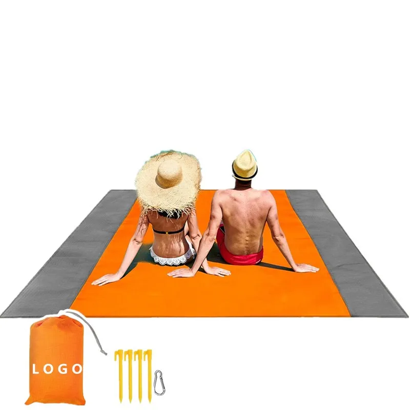 
Portable Oversized Lightweight Waterproof Beach Mat Sandproof Picnic Blankets for 4-7 Adults for Travel, Camping, Hiking 