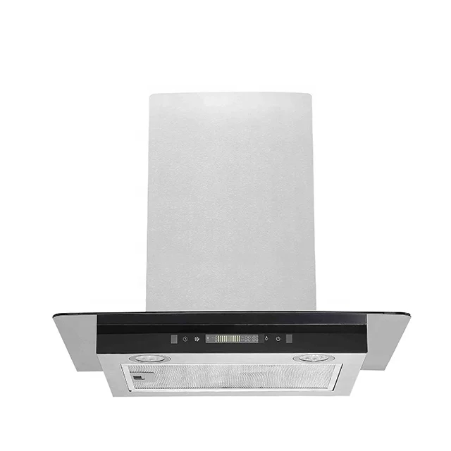 Vertical wall mount T shape 3 Speed Gesture Home kitchen decorative extractor hood