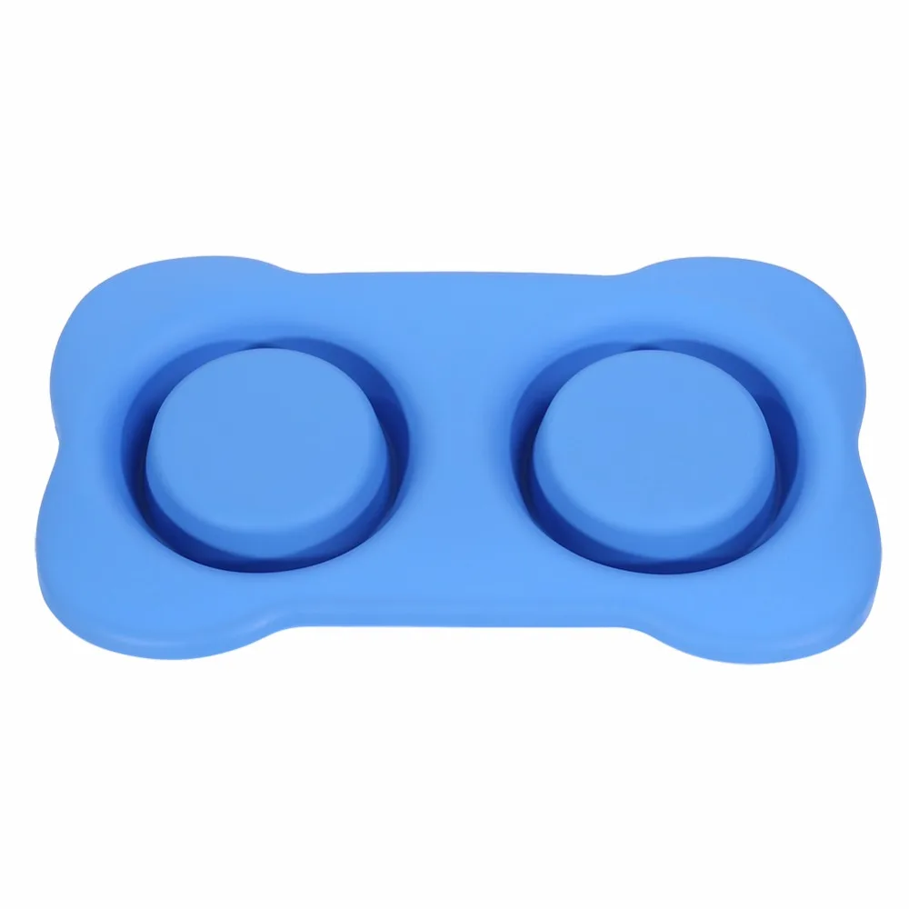 
Pet Dog Bowls 2 Stainless Steel Dog Bowl with No Spill Non-Skid Silicone Mat Dog Bowls 